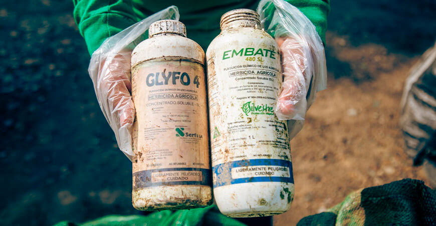 Recolectan 2000 envases vacíos de agroquímicos en Sivia Ayacucho Perú Devida