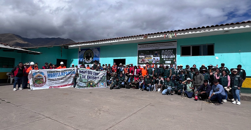 Serfor capacita a 95 brigadistas comunales para prevenir incendios forestales Áncash