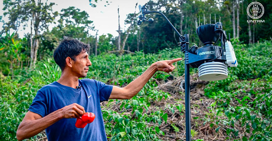 UNTRM instala segunda estación meteorológica para impulsar la investigación agrícola Amazonas Perú