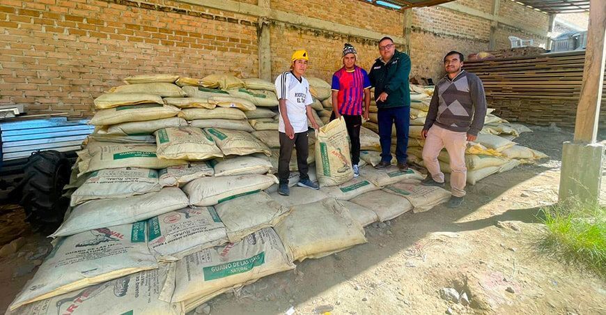 Agro Rural entregó guano de isla para beneficio de productores de Cajamarca Perú