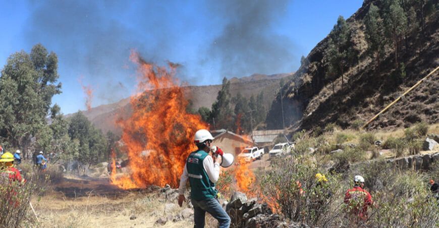 Serfor forma nueva brigada forestal en Caylloma para atender incendios forestales en Arequipa Perú
