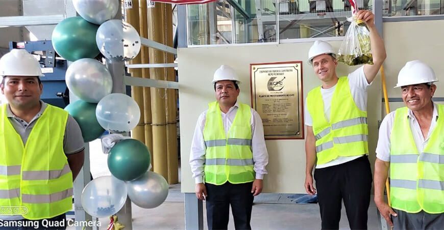 ACPC Pichanaki inaugura moderna planta de procesamiento de cafés especiales