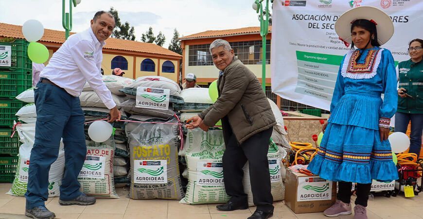  Agroideas impulsa la producción de melocotón en Oyón, Lima 