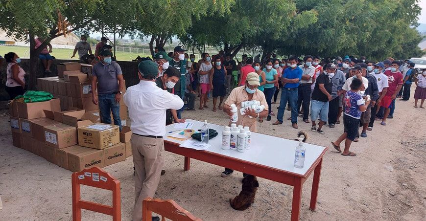Amazonas: entregan bienes e insumos agrícolas a familias agricultoras afectadas por sismo