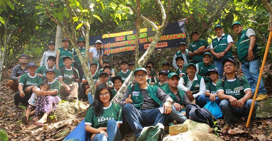 productores de cacao escuelas de campo Senasa Amazonas Perú
