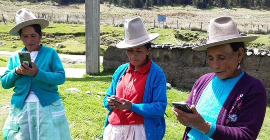 Áncash: campesinos analizan salubridad de sus fuentes de agua con innovadora aplicación digital