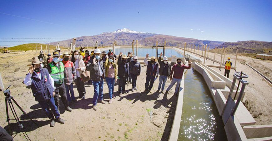 Ampliaron reservorios para incrementar la producción de cultivos