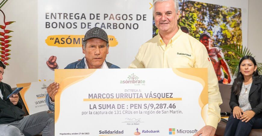 Caficultores de San Martín recibieron bono de carbono