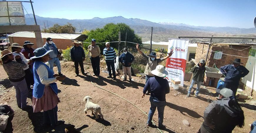 Agricultores fueron capacitados en la construcción de andenes