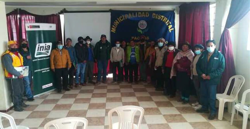 INIA capacito a ganaderos de ovejas Huánuco