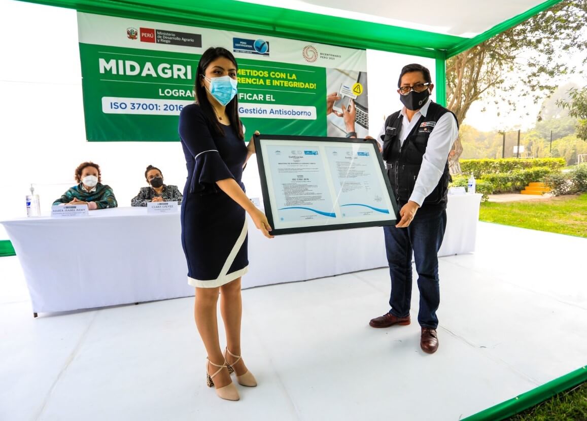 Midagri recibió certificación ISO 