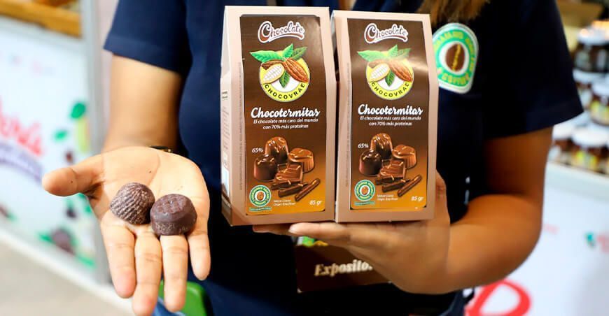Chocolate con termitas, innovación de la empresa Chanchamayo Highland Coffee