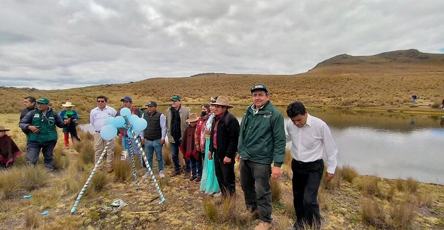 construcción de qochas La Libertad
