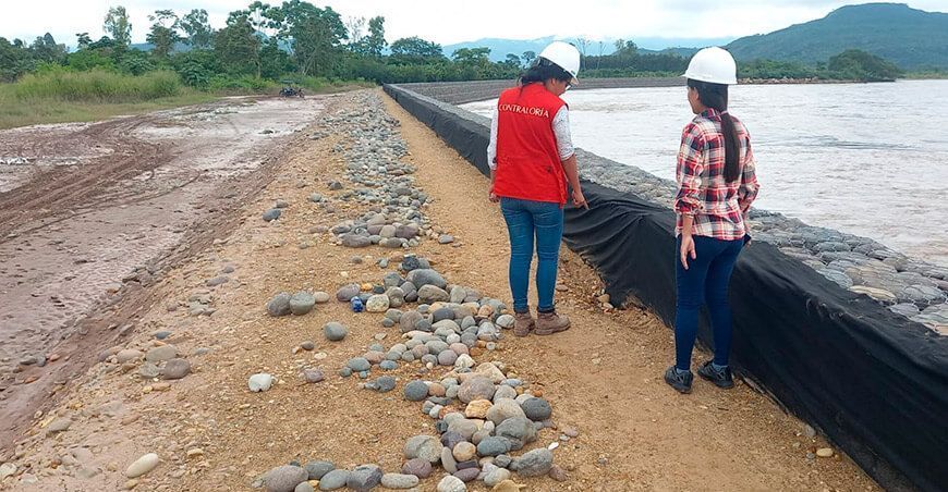 Deficiencias en diques para defensa ribereña aumentan riesgo de desborde del río Huallaga