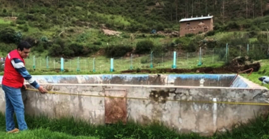 Contraloría detectó deficiencias en expediente técnico y construcción de reservorio en Sabaino Apurímac