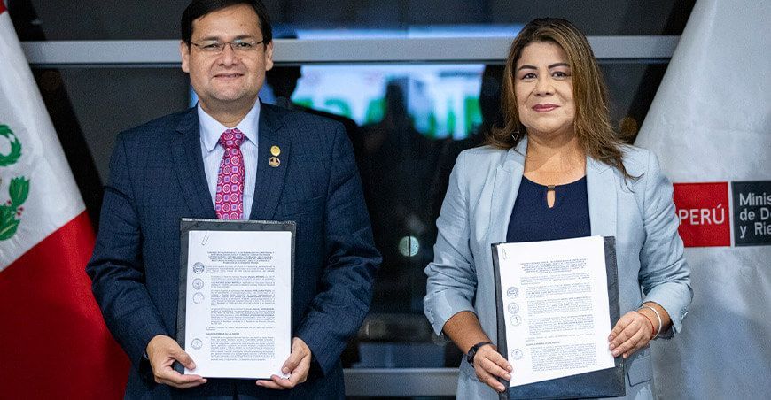 Firman convenio para incrementar la seguridad hídrica de 90 000 hectáreas del valle Chancay - Lambayeque