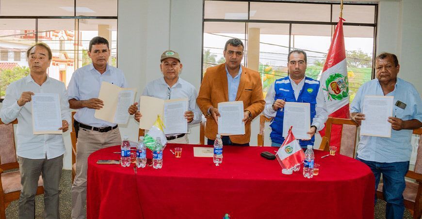 convenio para impulsar la siembra de frijol Adzuki en Morropón Piura Perú