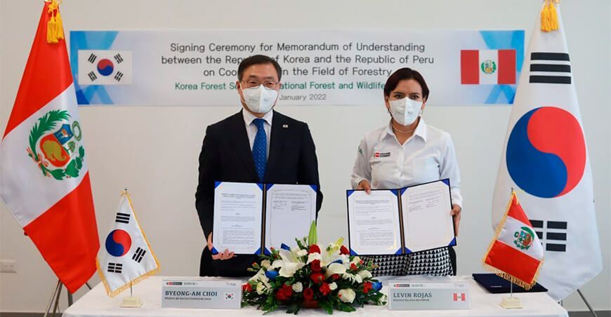 Serfor y el Servicio Forestal de Corea impulsarán la cooperación en el sector forestal