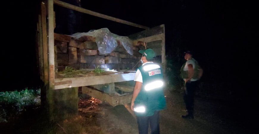 Serfor decomisó más de 7 mil pies tablares de madera de procedencia ilegal