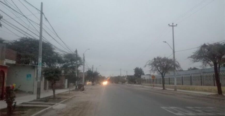 Temperaturas nocturnas disminuirían hasta 16 °C en la costa norte