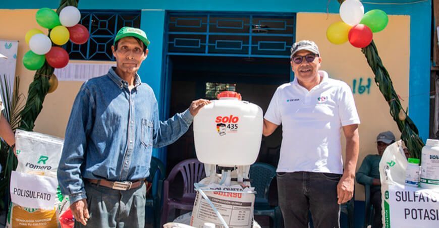 Devida entrega 716 TM de insumos para mejorar producción de café en el Vraem