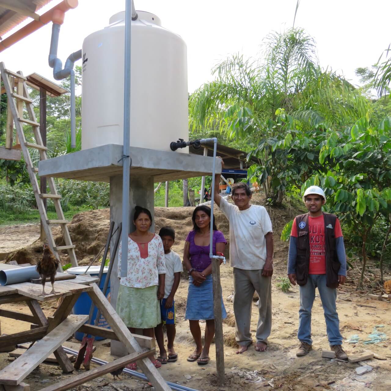 Sistema para uso doméstico a partir de lluvia amazónica