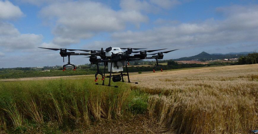 Dron de aplicación agrícola