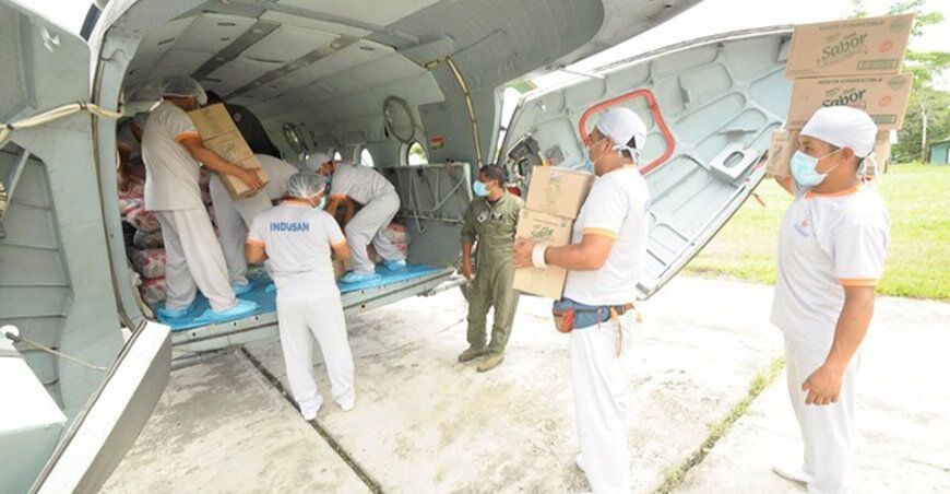 entrega de alimentos Qaliwarma