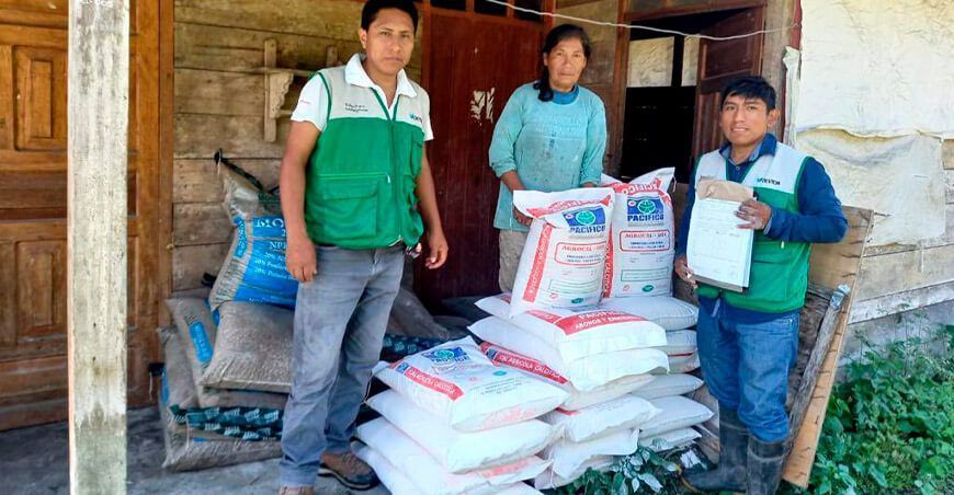 entrega de fertilizantes Perú