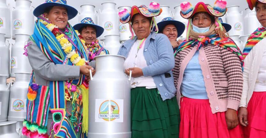 entrega de porongos Puno