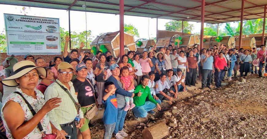 Cooperativa recibe S/969 497 para equipamiento de poscosecha de cacao orgánico en Junín Perú