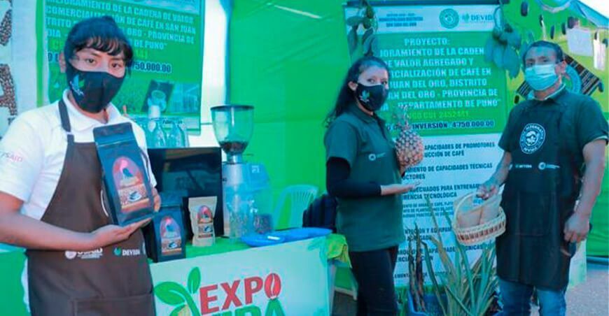 Expo vida venta de café y cacao Puno
