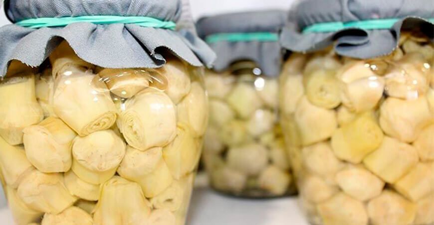 Exportaciones de alcachofa procesada