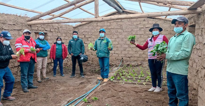 Huancavelica: agricultores ampliarán producción de alimentos con nuevos fitotoldos