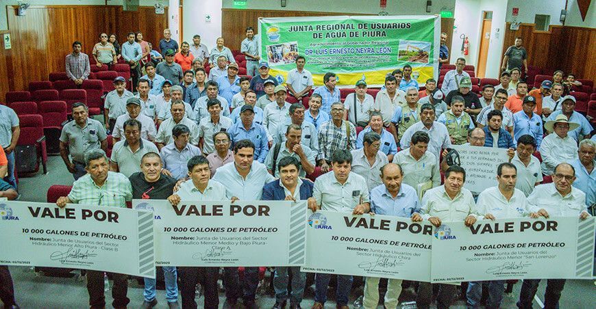 Entregarán 50 000 galones de combustible para el mantenimiento de sistemas hidráulicos GORE Piura