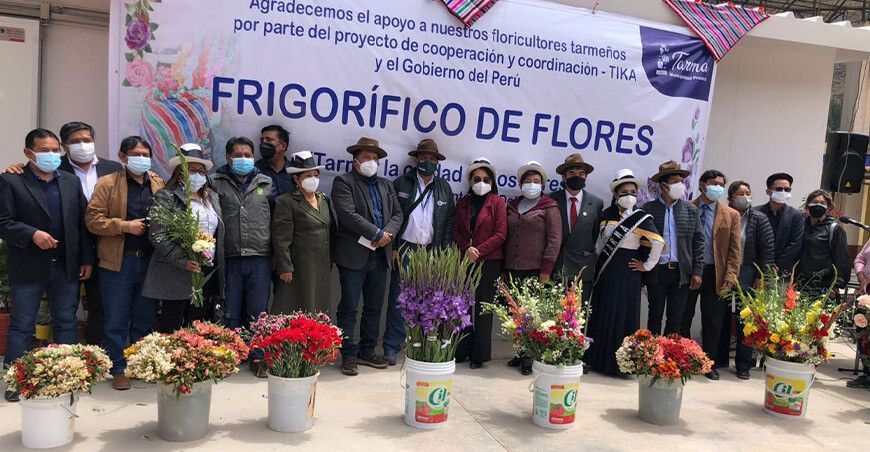 cámara frigorífica para productores de flores de Tarma