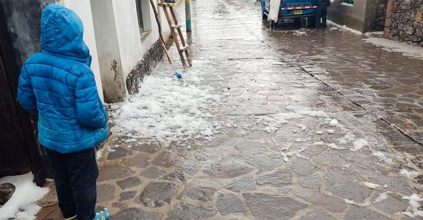 frío y lluvia en la sierra Perú