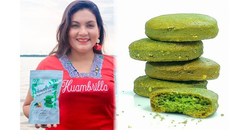 galletas fortificadas de macambo, camu camu y espirulina