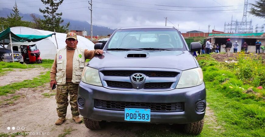 una camioneta al Proyecto Vicuñas