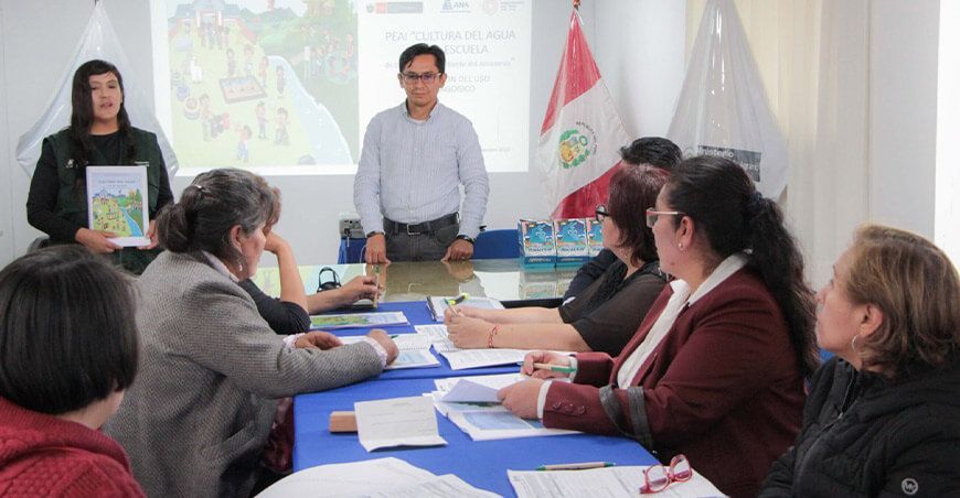 ANA presenta guía “Cultura del Agua en la Escuela” ante autoridades educativas de Junín