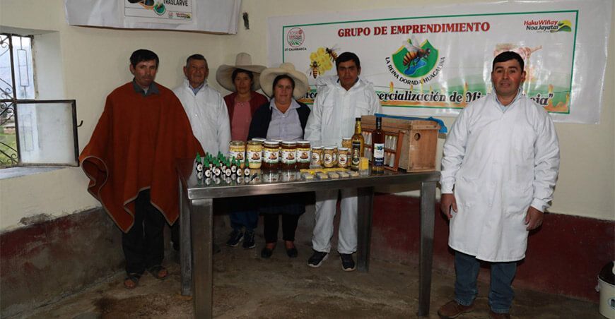 emprendedores apícolas de Haku Wiñay Foncodes