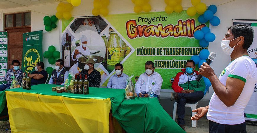 Inauguran quinta planta procesadora de granadilla en Huánuco