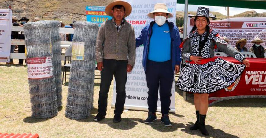 Hudbay impulsa proyectos agropecuarios Cusco