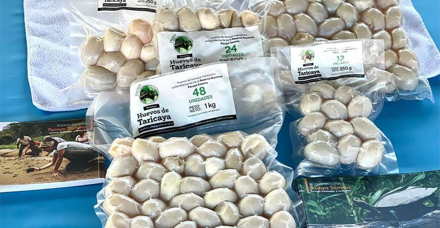 huevos de taricaya empcados al vacío