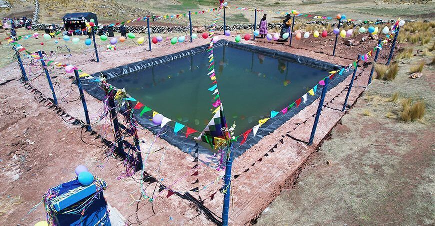 microreservorios de agua siembra y cosecha de agua Puno