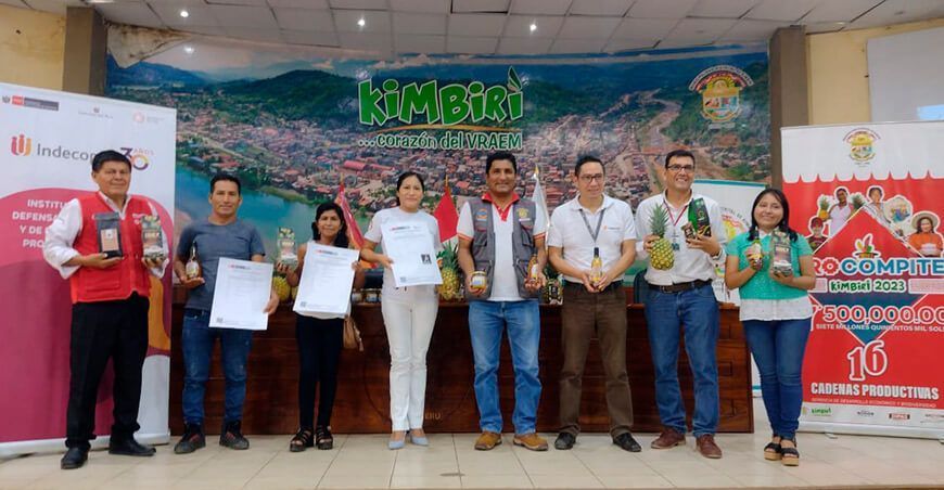Indecopi otorgó registro de marcas a empresas de Kimbiri Cusco