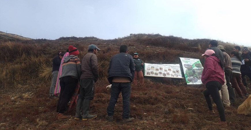 Productores de Cochas se capacitan en técnicas de fertilización del suelo en Junín Perú