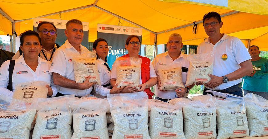 INIA dona arroz La Capoteña a damnificados de Tumbes