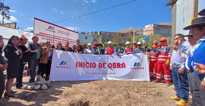 Inician construcción de una nueva oficina agraria en Carumas en Moquegua