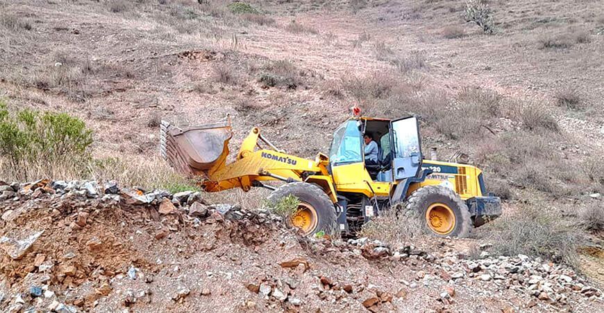 inician obras de siembra y cosecha de agua en Oyón